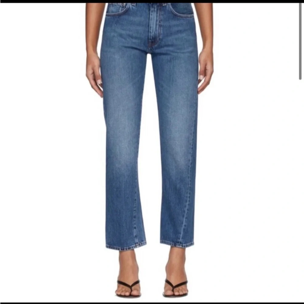Toteme Blue Straight-Leg Jeans
